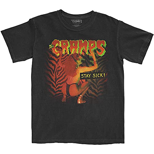 Rock Off officially licensed products The Cramps Stay Sick Oficial Camiseta para Hombre (Large)