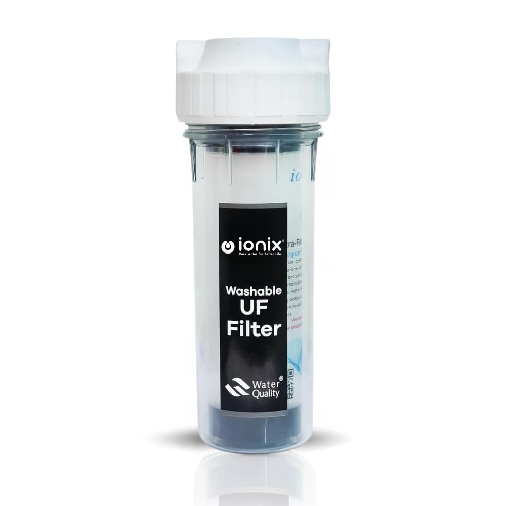 IONIX PVDF Full Transparent Casing for Mud Monitoring,lifetime no replacement needed, Pre filter for water purifier, Washable UF Filter 5-Year Life, 0.01 Micron,compatible with all Ro's-picture-24
