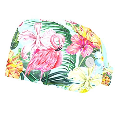Chapeaux bouffants JDEZ casquettes de travail respirantes hommes femmes motif tropical