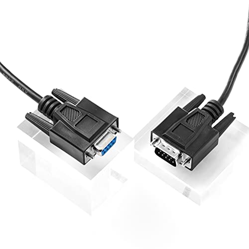 Phyinlan PHYDB9F2M Straight Through Db9 Rs232 Serial Cable, 6Ft Male To Female 9 Pin Straight Through Extension Cable thumb #5