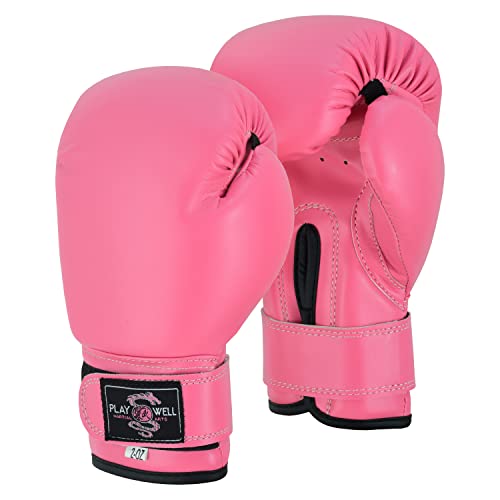 Gants de boxe enfant Elit Mini rose 2 oz de 56,7 g pour sac de frappe 3-7 ans
