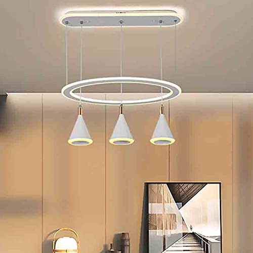 Biała i czarna lampa wisząca, luksusowy i modny żyrandol sufitowy do salonu, sypialni, willi lub baru, z kutego żelaza (wymiary: wys. 60 cm x D 43 cm), oświetlenie wewnętrzne.
