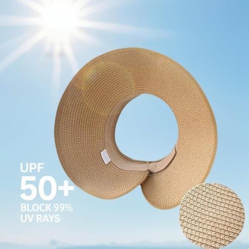 Visera para mujer con ala ancha para sol miniatura 3