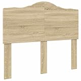 vidaXL Cabecero con cabecera Roble Sonoma 135 cm Madera contrachapada, Mueble Minimalista para decoración con Estilo
