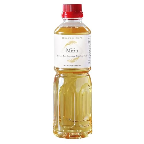 Kawashimaya Mirin Cooking Wine, Japanese Traditional Sweet Rice Seasoning, Made in Japan 16.9 fl oz (500ml)