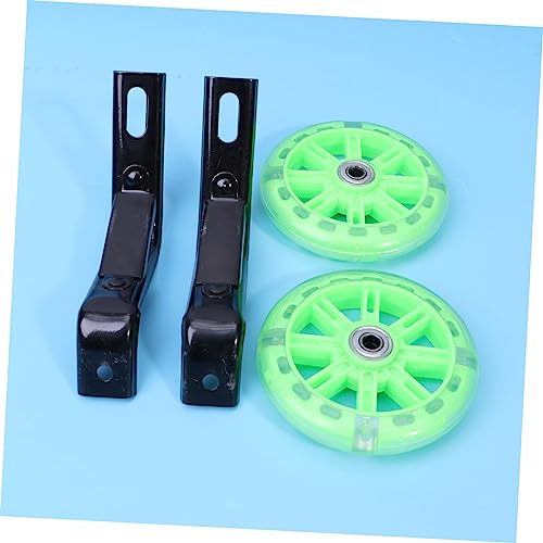 BESPORTBLE Rueda auxiliar de equilibrio de 12 pulgadas para bicicleta de niños y niñas con luz intermitente trasera para entrenamiento miniatura 5