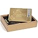Gold Metal Cigarette Case with Electronic Lighter USB Rechargeable Hold 20 pieces Cigarettes