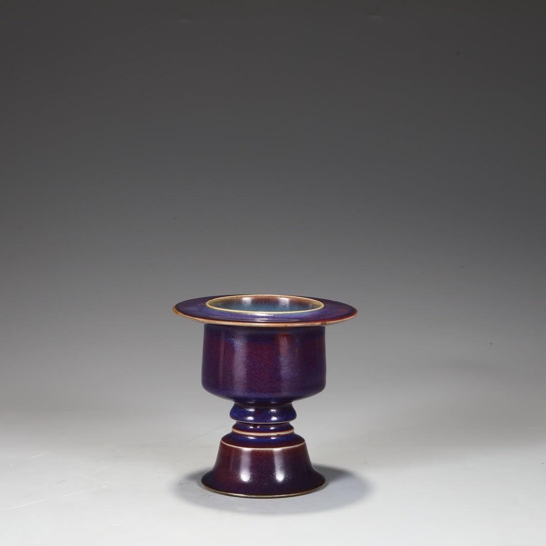 Amazon.co.jp: 徳旧家蔵出北宋 鈞窯紫紅斑炉 時代木共箱陶芸