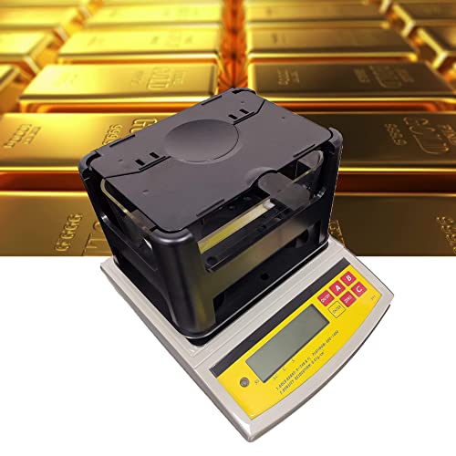 YFYIQI Gold Purity Analyser Tester Meter Precious Metal Densimeter Gold Karat Measuring Device with Maximum Weight 900g Density Resolution 0.001g/cm3 for Precious Metal Research Laboratory