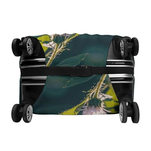 White Purple Butterflies Luggage Cover Elastic Suitcase Protector Case Anti-Scratch Washable Baggage Covers Protector For Traveling, Aircraft Consignment XL 6