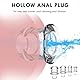 LZYLWC Hohler Analplug mit Anti-Leck-Plug Buttplug Sexspielzeugset Transparent Anal Expansion Spekulum,Analplug Vagina Dilatator Prostata Massage Einlauf anal tunnel plug Sexspielzeug（S+M）