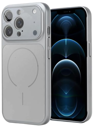 Image of SHINESTAR Premium Luxury Case Compatible with iPhone 12 Pro Max | Protective Back Cover with Camera Lens Safety | Wireless Charging Support | Slim Fit Durable Design | Enhanced Grip Protection Silver