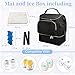 Wearable Breast Pump Bag with Cooler Compartment Compatible with Willow/Elvie/Medela/Momcozy M5/S12 Pro, Breast Milk Cooler Travel Bag with Ice Pack, Pumping Bags for Work, Black