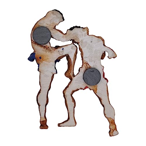 Imán decorativo Muay Thai de resina 4.5" x 3" x 0.5" miniatura 6