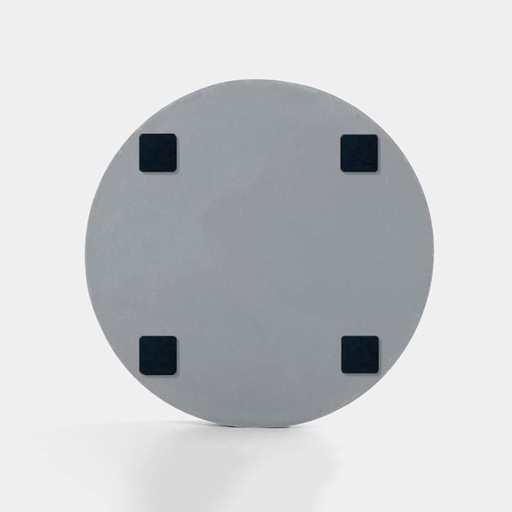 Versatile Sottovaso grande in resina, sottovaso rotondo(Nero,Piccolo)