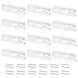 4 Pack 18 Inch Baseboard Register Vent Covers - White HVAC Diffuser for Floor/Wall Duct Openings - Cold Rolled Steel Air Vent Cover with Adjustable Airflow