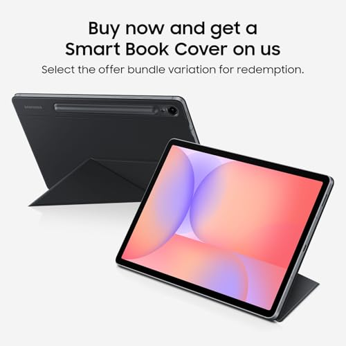 Samsung Galaxy Tab S10 Lite + Smart Book Cover, 6GB RAM, 128GB, 2TB Expand, Long Battery Life, 10.9” LCD, S Pen for Note-Taking, Exynos 1380, Circle to Search, AI Tools, Gray