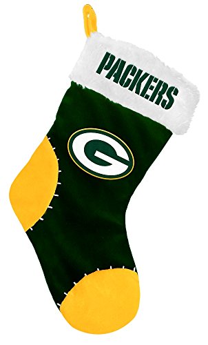 FOCO NFL Green Bay Packers Team Logo Plush Holiday Stocking, Team Color, One Size