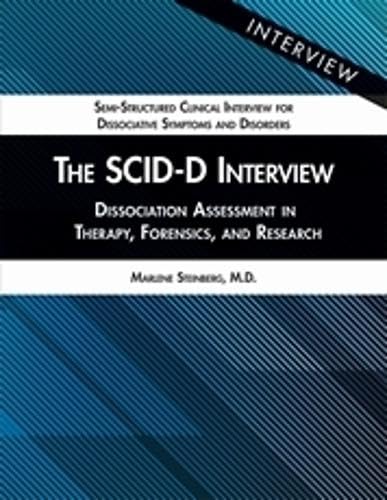 The SCID-D Interview: 5 pack,Dissociation Assessment in Therapy, Forensics, and Research (Semi-structured Clinical Interview for Dissociative Symptoms and Disorders)