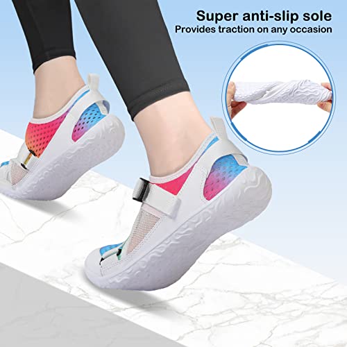 Water Shoes Womens Mens Swim Pool Beach Aqua Socks Quick-Dry Barefoot Outdoor Surf Yoga Exercise 8-9 Women/6.5-7 Men #TOP3