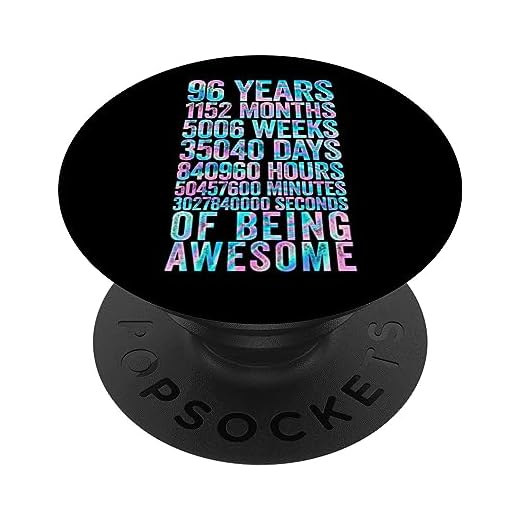 Divertida camisa de cumpleaños 96 Old Meter Divertidos regalos de 96 años PopSockets PopGrip Intercambiable
