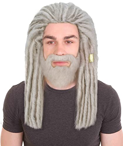 Adult Men’s Fantasy TV Series Dragon House Silver Blonde Dreadlock