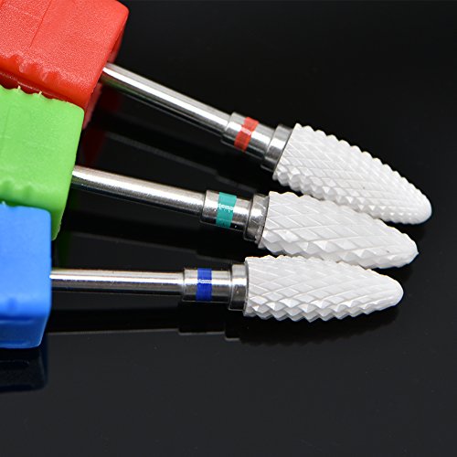 Set de Puntas de Cerámica para Torno de Uñas 3/32" miniatura 3
