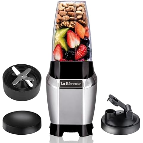 La Reveuse Personal Smoothie Blender with BPA-Free Travel Bottle Cover