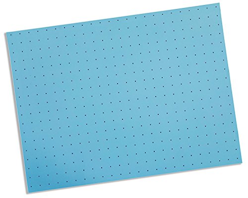 Image of Rolyan TailorSplint Thermoplastic Splinting Sheets, 4 Pack, 1 /8 inch x 18 inch x 24 inch, 1% Perforated, Blue, Heat Moldable Low Temperature Orthotic Splinting Material for Custom Fit, Reusable & Lightweight | Four-sheet pack of 1 /8 inch x 18 inch x 24 inch low-temperature thermoplastic splinting material, 1% perforated.