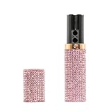 SELFSTRIKE Stun Gun for Women Self Defense-Lipstick Stun Gun Covered in Diamonds,Mini Stun Guns with Keychain and LED Flashlight,Discreet and Powerful Women Self Defense Gun with Rechargeable Battery