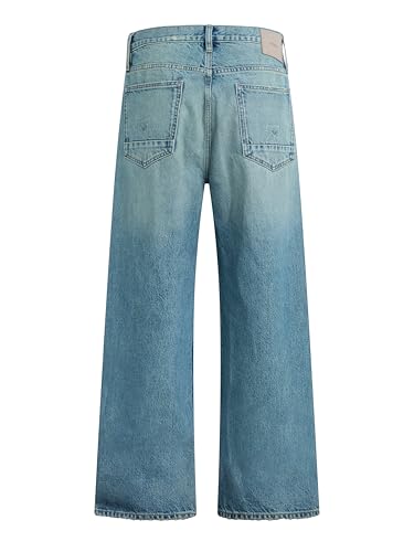 Image of Hudson Men's Luca Loose Fit Wide Leg Denim Pant