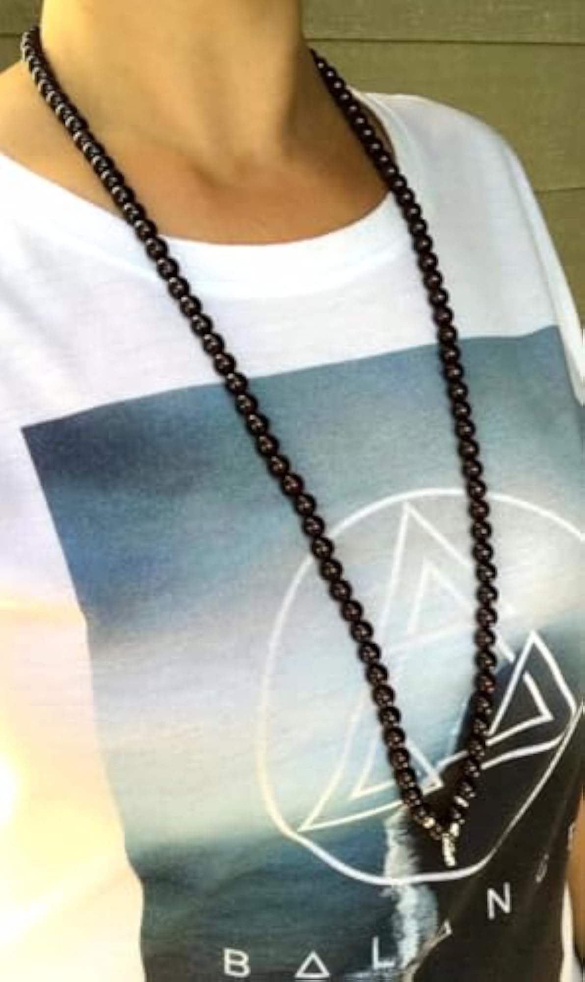 Natural Garnet 6MM Beaded Handmade Prayer Mala Necklace