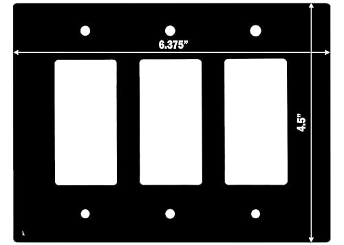 Miniatura 9 de Decorative Wall Switch Cover Plate - Baby Shark Decor Switch Plate - Makes a Great Nursery Decor With Lots of Blues (Single Outlet Cover)