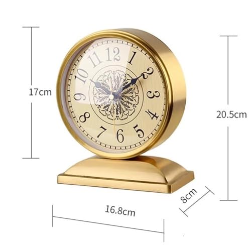 Reloj de mesa retro electrónico de metal silencioso para decoración 3