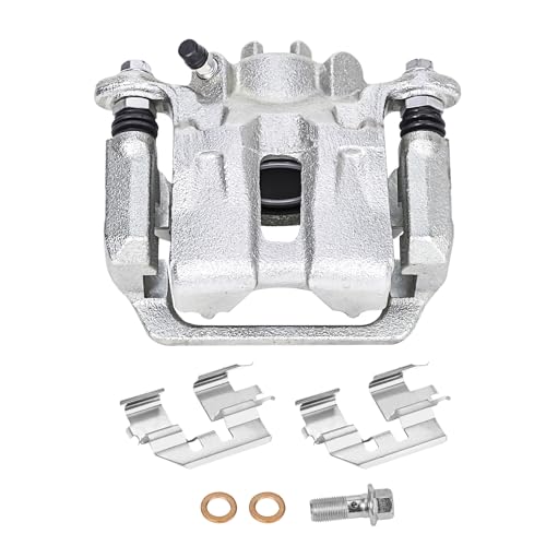 Image of Detroit Axle - Rear Left Brake Caliper w /Bracket Replacement for 2005 2006 2007 2008 2009 2010 Honda Odyssey