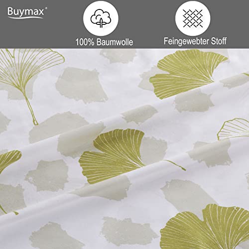 Buymax Bettwäsche 200x200 cm – Bettwäsche Set 3-teilig 200 x 200 cm, Renforcé 100% Baumwolle, Bettbezug mit 2 Kissenbezügen 80x80 cm… – Ansicht 3