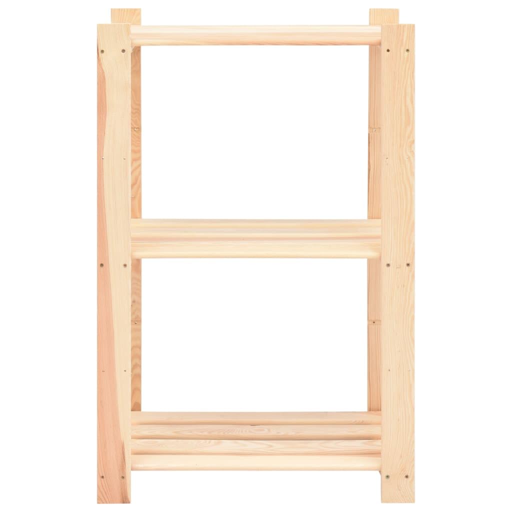 Générique Étagères de Rangement à 3 Niveaux 3 pcs 60x38x90 cm Pin 150 kg,Entreprise & Industrie,Stockage Industriel,Étagères industrielles,3051122
