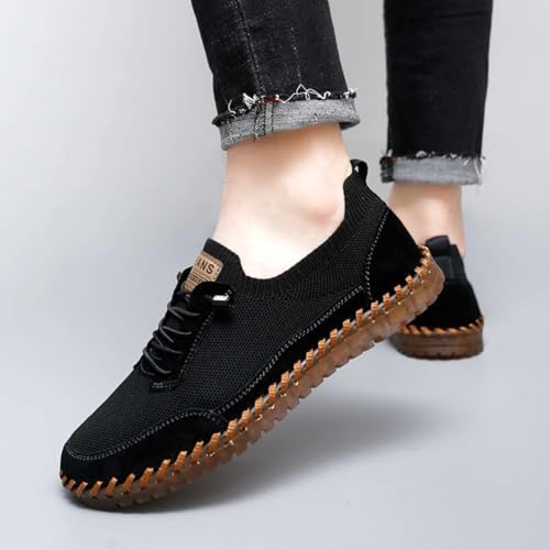 Image of Men's Genuine Leather Loafer Shoes Slip On Soft Walking Driving Shoes