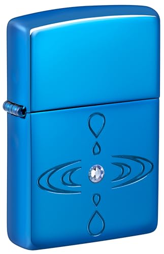 Zippo Simple Design Armor High Polish Blue Pocket Lighter