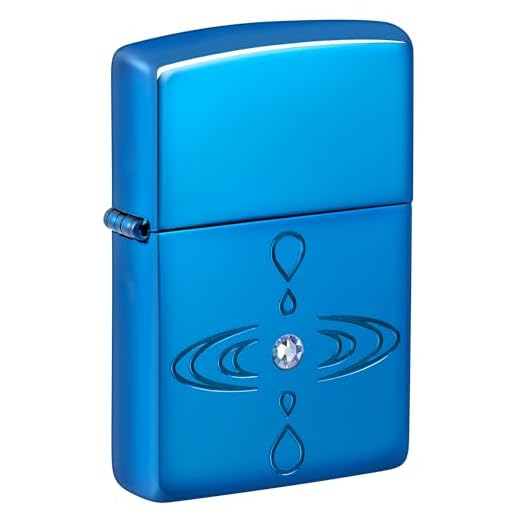 Zippo Simple Design Armor High Polish Blue Pocket Lighter