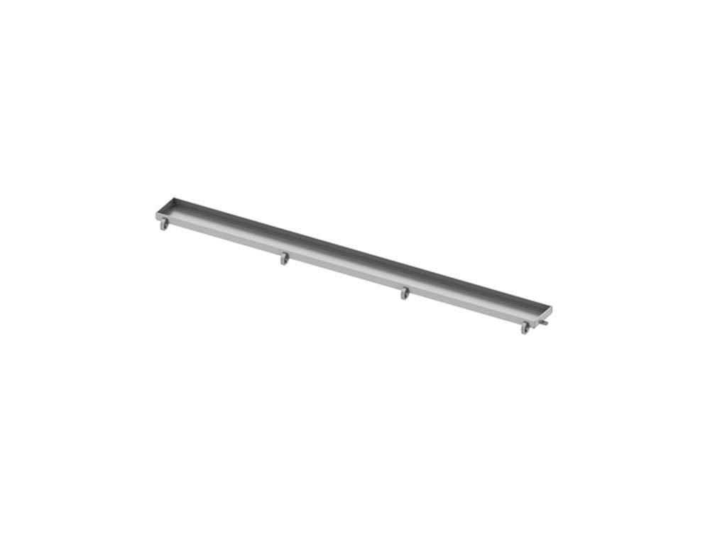 TECE 600970 drainline Fliesenmulde"plate" (für Duschrinne; gerade; Edelstahl; polierte Sichtkanten) silber