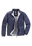 Steppjacke Redpoint Herren Jacke Steppjacke Übergangsjacke Microfaser Walker Leicht Comfort Fit Übergrößen Navy Blau Grau Anthrazit Rot Grün Beige Gr. S - 7XL (XL, Navy)