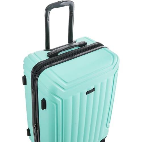 Naturally Nice New Generation Hardside 3-Piece Luggage Set - Mint - (Impact-Resistant, 360 Spinner Wheels, Expandable, Dimensions: 20" X 13" X 9", Secure Combination Lock)3