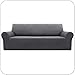 Amazon Brand - Umi Fundas para Sofa Funda Sofa 3 Plazas Ajustable Elasticas Anti Gatos Funda Protectora para Salon Gris