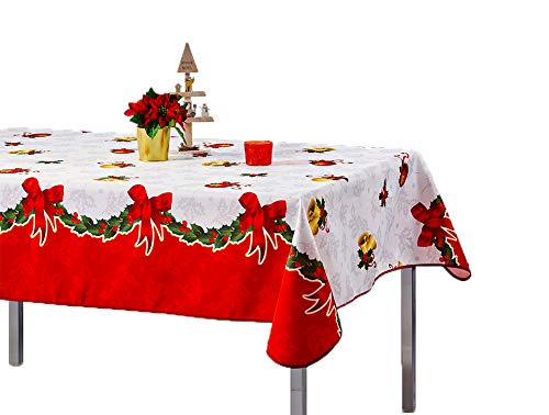 Promo Linge - Mantel de Navidad antimanchas (150 x 240 cm)