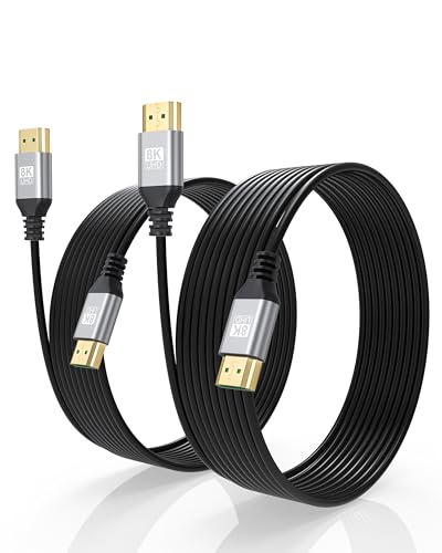 Cable HDMI de 10 pies delgado ideal para conectar tu computadora al monitor del salón