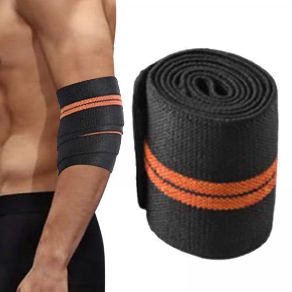 SECRET DESIRE Creations 4xElbow Wrap Weightlifting Elbow Support for Pull up Bar Training Sports Orange-image-38