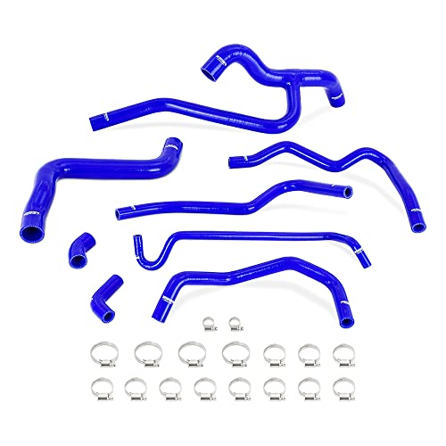 Mishimoto MMHOSE-MUS40-05BL Silicone Radiator & Heater Hose Kit, Compatible With Ford Mustang V6 4.0L 2005-2010, Blue