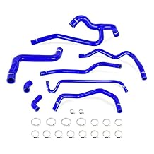 Mishimoto MMHOSE-MUS40-05BL سيليكون مشعاع وسخان خرطوم ، متوافق مع فورد موستانج V6 4.0L 2005-2010 ، أزرق