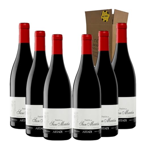 Artazu Pasos de San Martín - Ideal para Maridar con Carne y Comida Mediterránea - Pack 6 Botellas 75cl